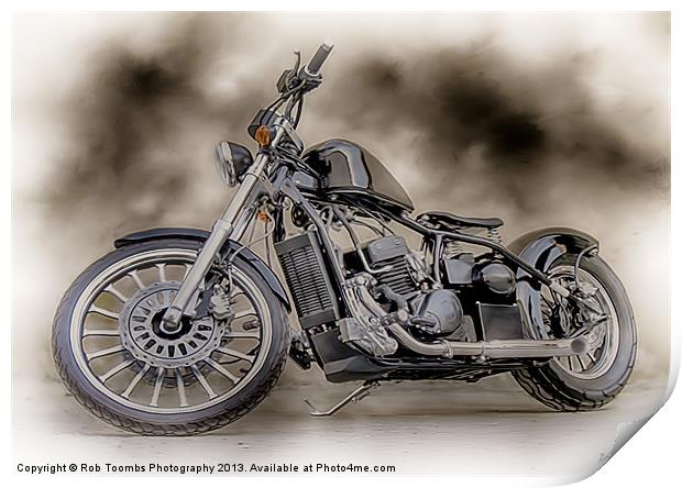 THE CUSTOM BOBBER PAINTING Print by Rob Toombs