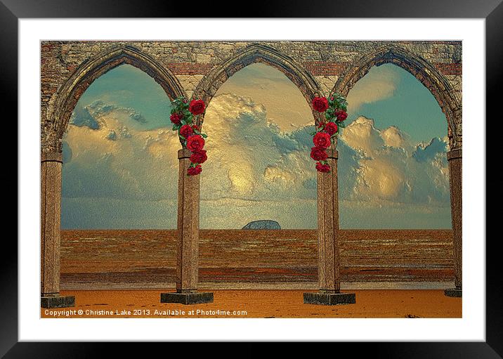 The Perfect View Framed Mounted Print by Christine Lake
