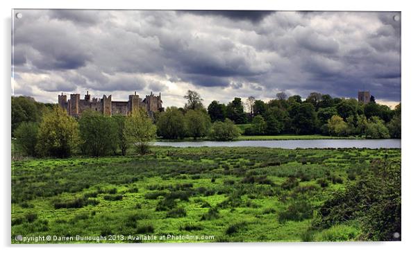 Framlingham Castle Acrylic by Darren Burroughs