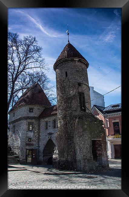 Tallin Gate House Framed Print by Phil Wareham