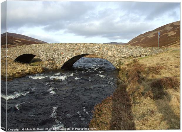 Rural Bridge in Scotland Canvas Print by Mark McDermott