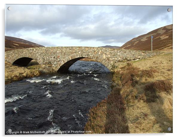 Rural Bridge in Scotland Acrylic by Mark McDermott
