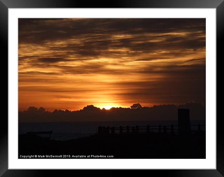 Early Morning Sunrise Framed Mounted Print by Mark McDermott