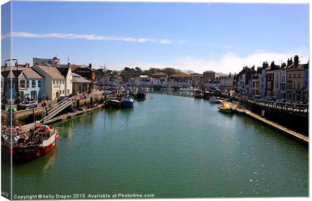 Weymouth Harbour Canvas Print by kelly Draper