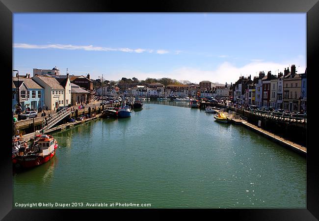 Weymouth Harbour Framed Print by kelly Draper