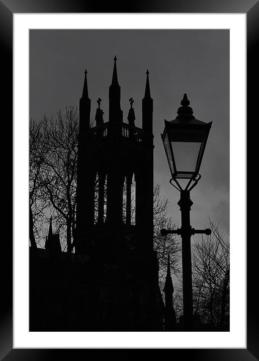 Newcastle Cathederal Framed Mounted Print by Edward Budd