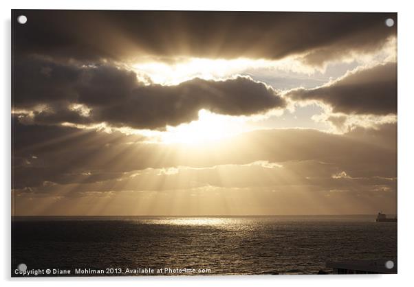 Sunrise over the Atlantic Ocean Acrylic by Diane  Mohlman