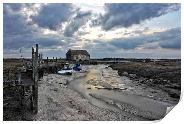The old coal store, Thornham Print by Gary Pearson