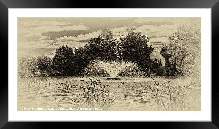 Pond life 1 Framed Mounted Print by Emma Ward