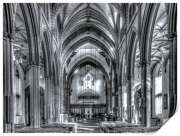 Blackburn Cathedral Print by Mike Dickinson