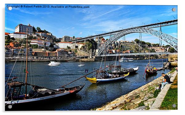 Porto Portugal Acrylic by Robert Pettitt