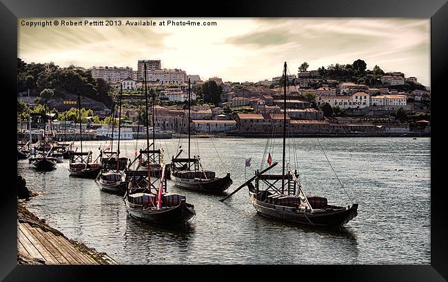 Porto Boats Framed Print by Robert Pettitt