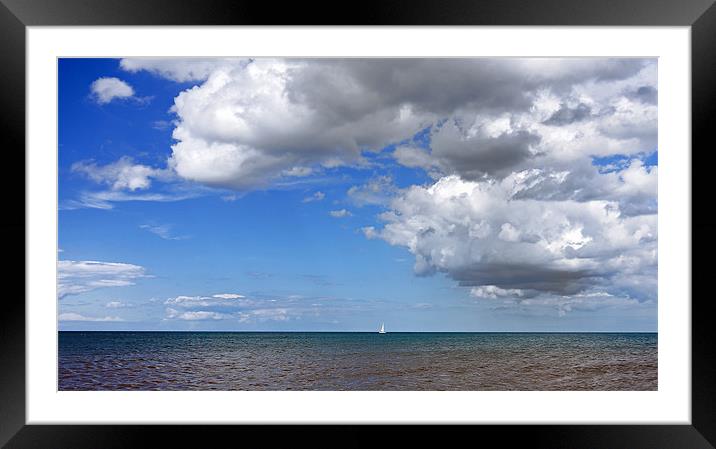 Sailing on the horizon Framed Mounted Print by Gary Pearson