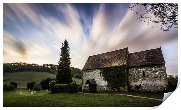 The lost village of Dode. Print by Ian Hufton