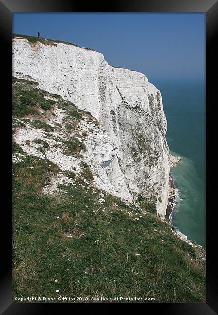 The White Cliffs of Dover Framed Print by Diane Griffiths
