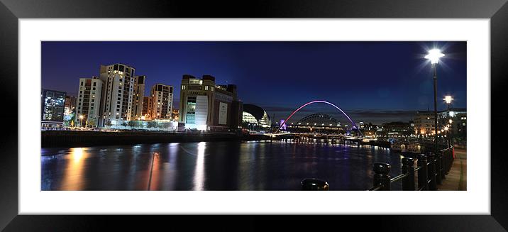 Newcastle Quay Side Framed Mounted Print by Kevin Duffy