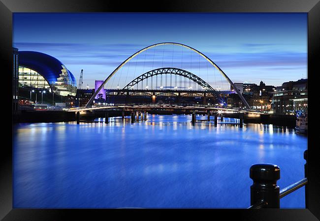 Newcastle Quay Side Framed Print by Kevin Duffy
