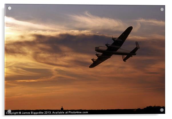 Lancaster Sundown Acrylic by J Biggadike