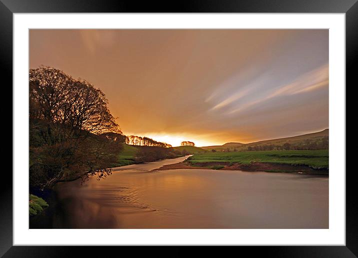 A Golden Morning In Wensleydale Framed Mounted Print by Sandi-Cockayne ADPS