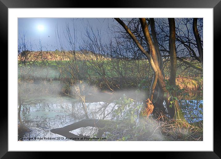 Cold misty morning Framed Mounted Print by Ade Robbins