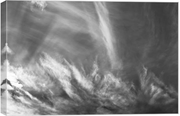 Monochrome Skies Canvas Print by David Pyatt