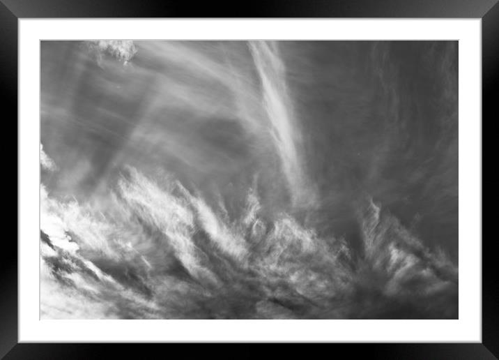 Monochrome Skies Framed Mounted Print by David Pyatt