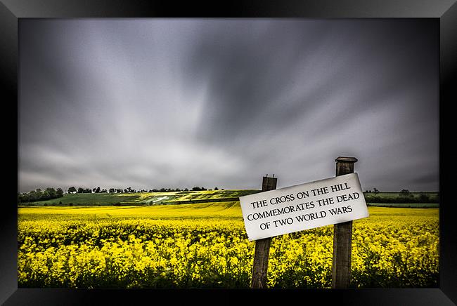 The cross on the hill Framed Print by Ian Hufton