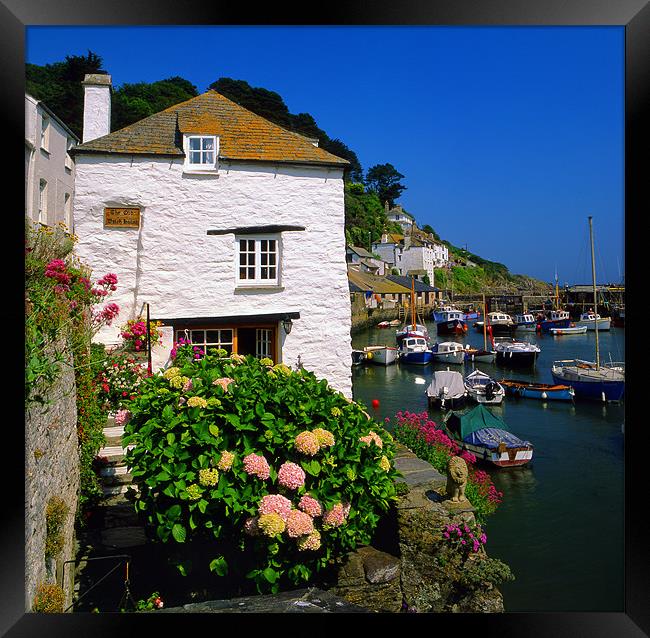 Old Watch House & Polperro Harbour Framed Print by Darren Galpin