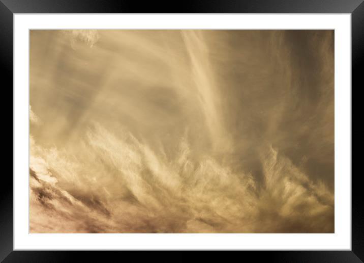 Coffee Clouds Framed Mounted Print by David Pyatt