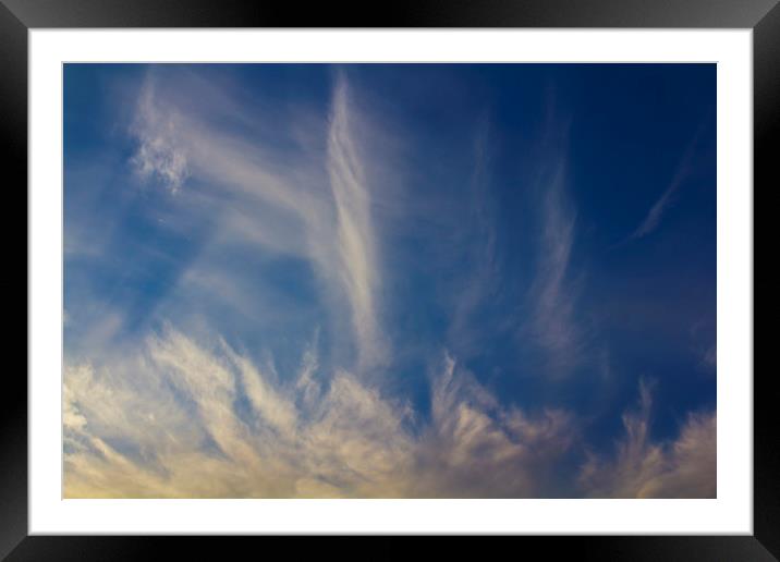 Sunset Clouds Framed Mounted Print by David Pyatt