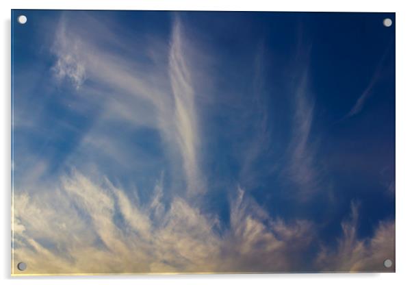 Sunset Clouds Acrylic by David Pyatt