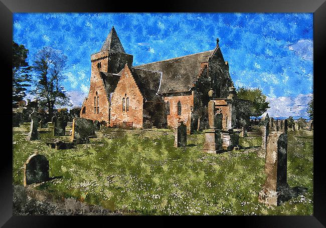 aberlady church Framed Print by dale rys (LP)