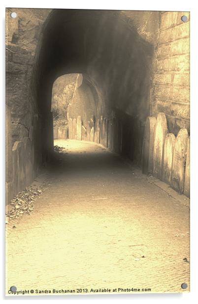 Tunnel Of Tombs Acrylic by Sandra Buchanan