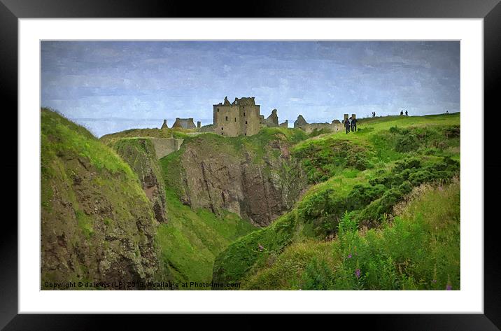 dunnottar castle Framed Mounted Print by dale rys (LP)