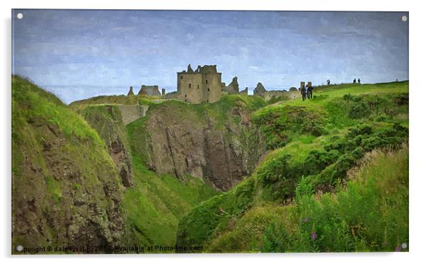 dunnottar castle Acrylic by dale rys (LP)