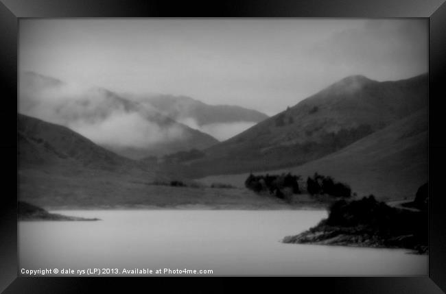 highland mist Framed Print by dale rys (LP)