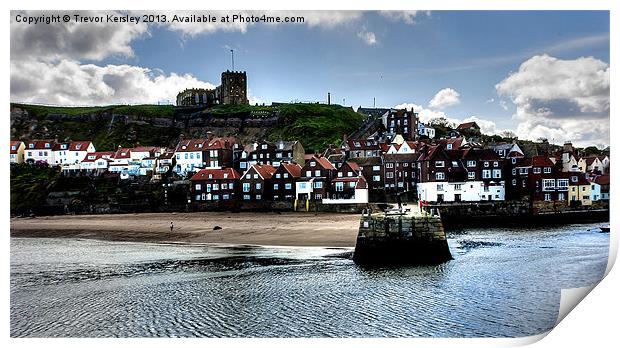 Whitby View Print by Trevor Kersley RIP