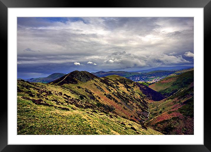 Shropshire Hills Framed Mounted Print by Darren Burroughs