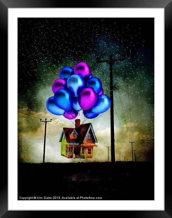 Up! Framed Mounted Print by Kim Slater