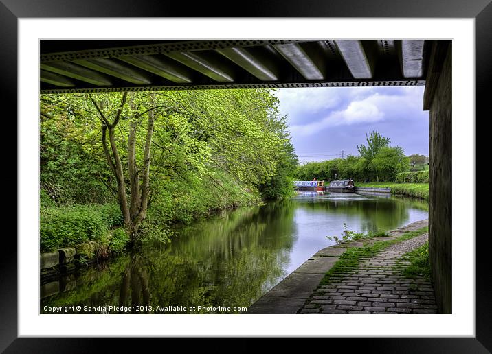 Canal View Framed Mounted Print by Sandra Pledger