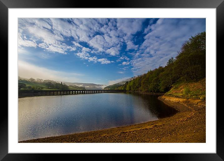 Derwent with early morning mist Framed Mounted Print by Oxon Images