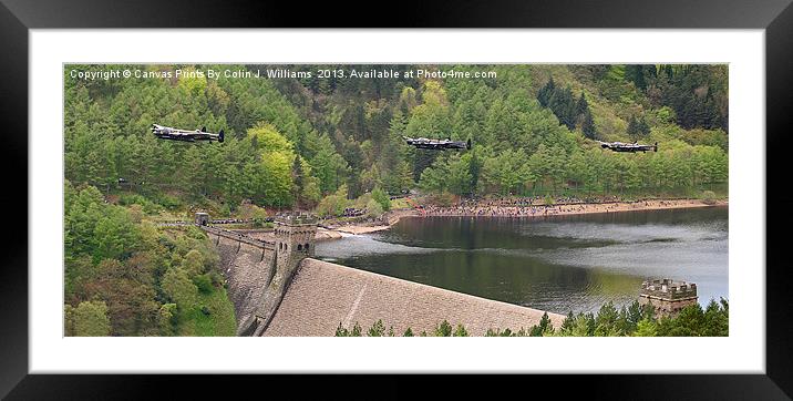 Dambusters 70 Years On - The Derwent Dam Framed Mounted Print by Colin Williams Photography
