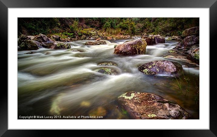 Taming of the Kiewa Framed Mounted Print by Mark Lucey