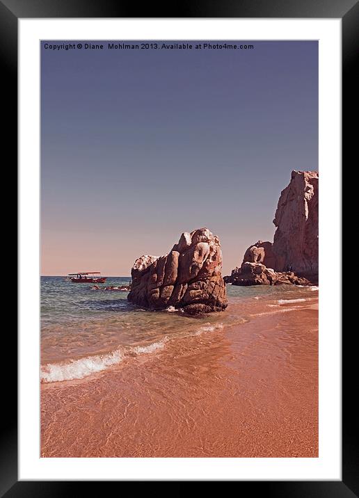 Cabo Framed Mounted Print by Diane  Mohlman