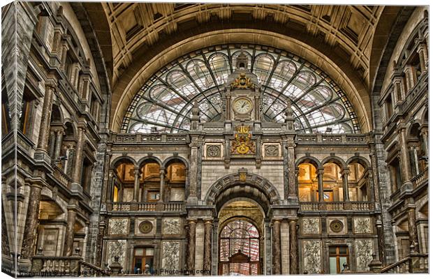 antwerp central station Canvas Print by Jo Beerens