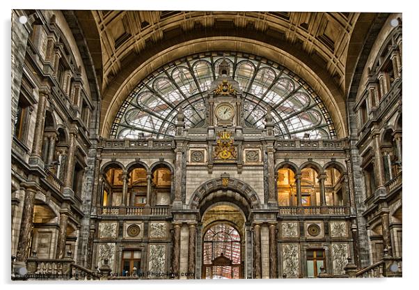 antwerp central station Acrylic by Jo Beerens