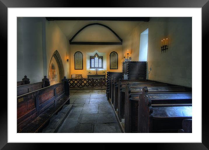 Church Candle Framed Mounted Print by Ian Mitchell