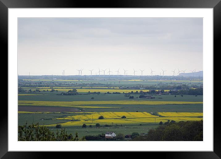 wind farm Framed Mounted Print by Martyn Bennett