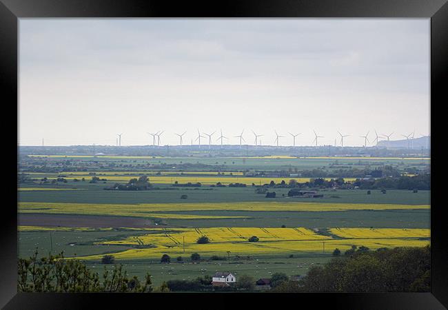 wind farm Framed Print by Martyn Bennett