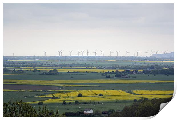 wind farm Print by Martyn Bennett